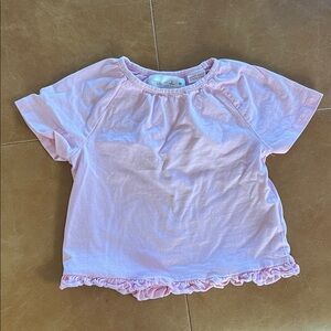Zara Light Pink Ruffle Sleeve Tee